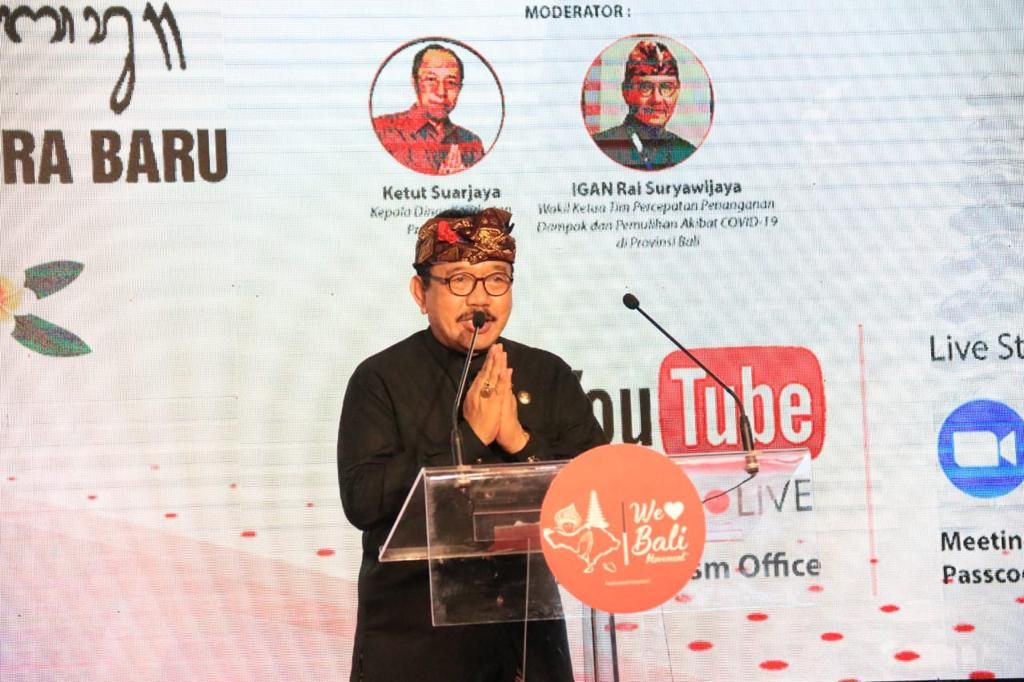 podiumnews.com-Pariwisata di Tengah Pademi, Cok Ace Ajak Tingkatkan Disiplin Prokes